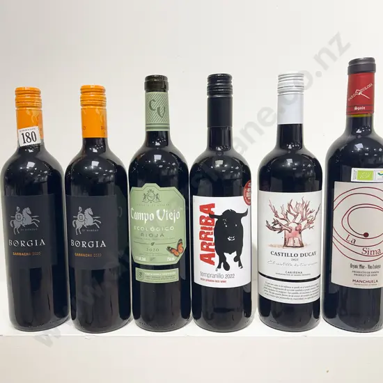 Six Assorted Italian Red Wines