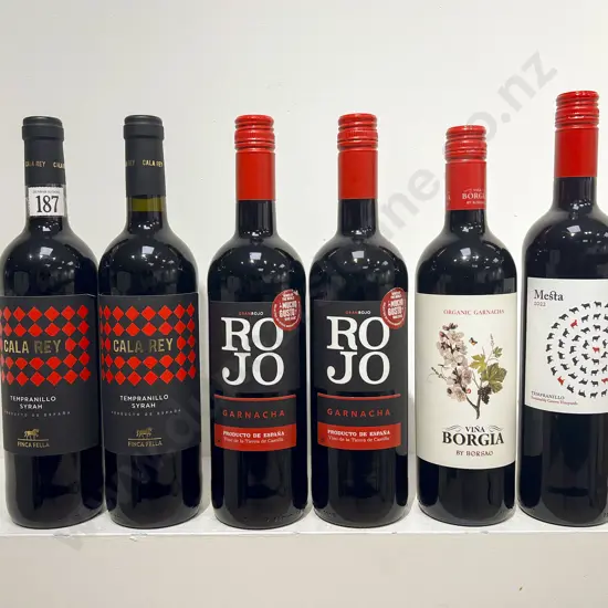 Six Assorted Spanish Red Wines