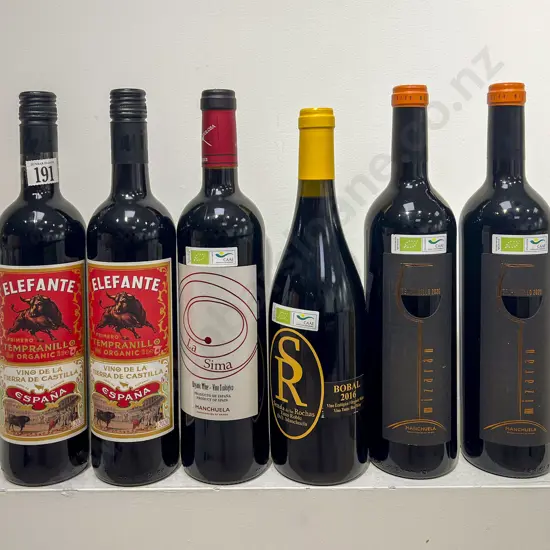 Six Assorted Spanish Red Wines