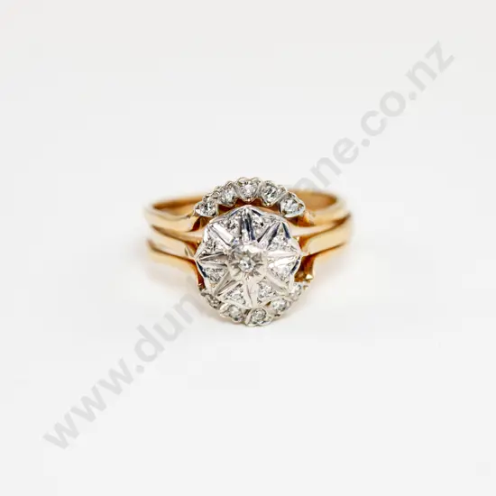 9ct Diamond Cluster ring