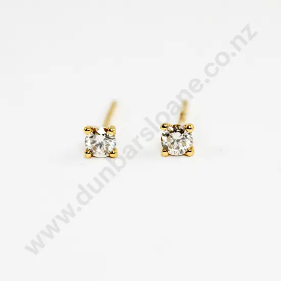 Pair 18ct Diamond Stud Earrings
