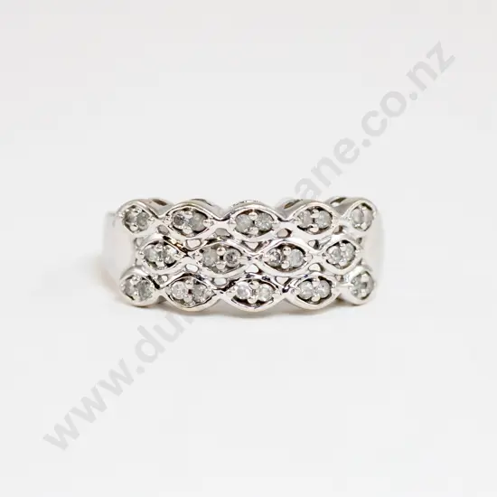 10ct 28Stone Diamond Dress Ring
