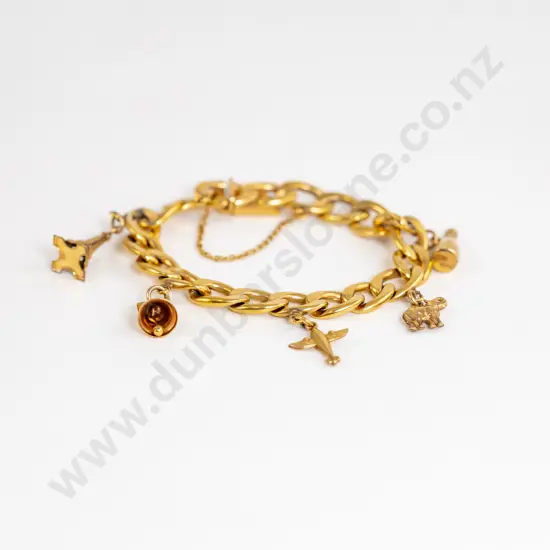 20ct Yellow Gold Charm Bracelet