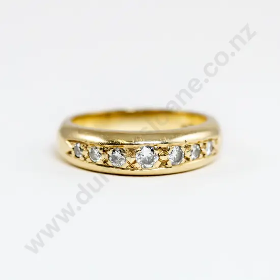 14ct Seven Stone Diamond Band