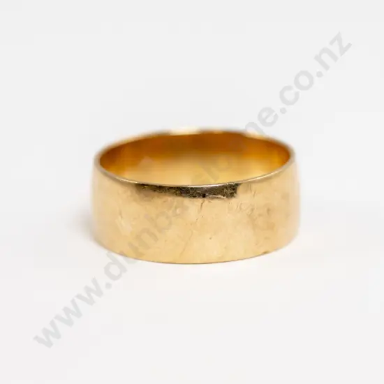 9ct Plain Wide Wedding Band