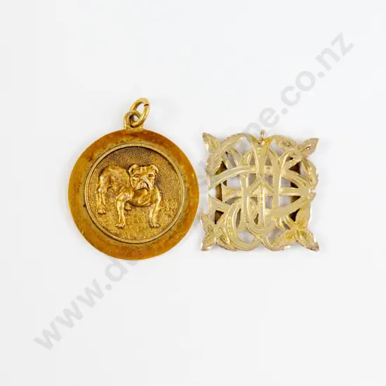 Two 9ct Gold Pendants