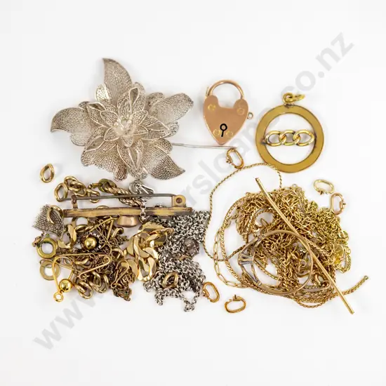 9ct Gold Pieces for Scrap and Plated