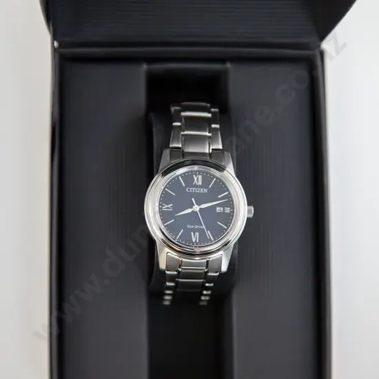 As New Cased Citizen Eco-Drive Gents/Ladies Stainless Steel Wristwatch