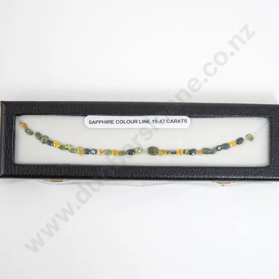 33stone Sapphire Colour Line approx 19.47cts