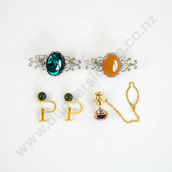 18ct Amethyst Tie Tack