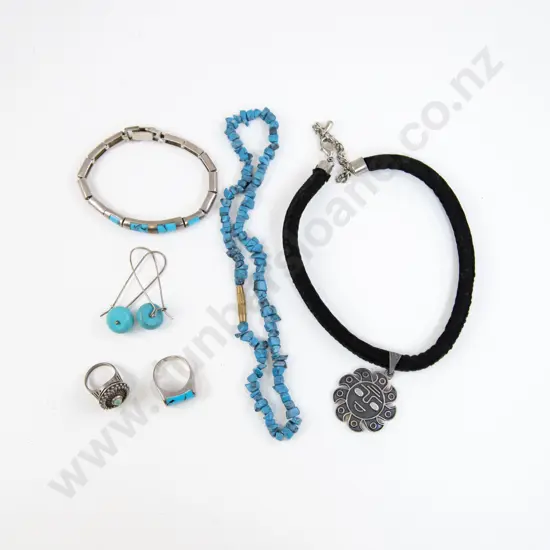 Collection of S/S and Turquoise Jewellery
