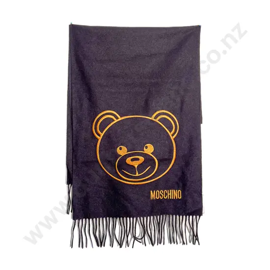 Moschino Teddy Logo Scarf