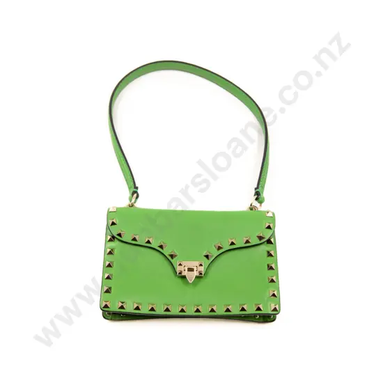 Valentino Garavani Vitello Mini Rockstud Leather Purse