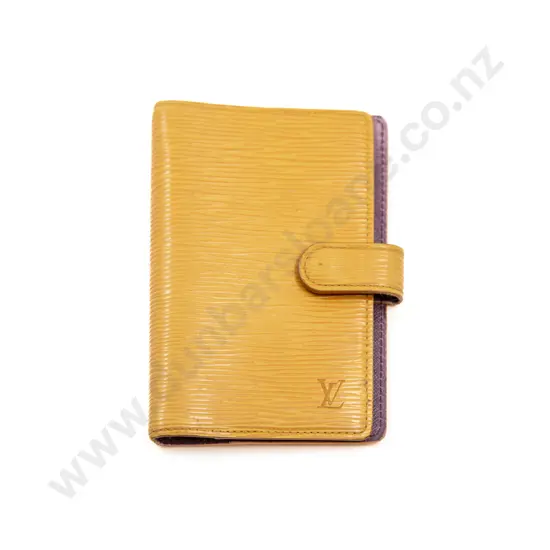 Louis Vuitton Epi Agenda Yellow Day Planner Cover