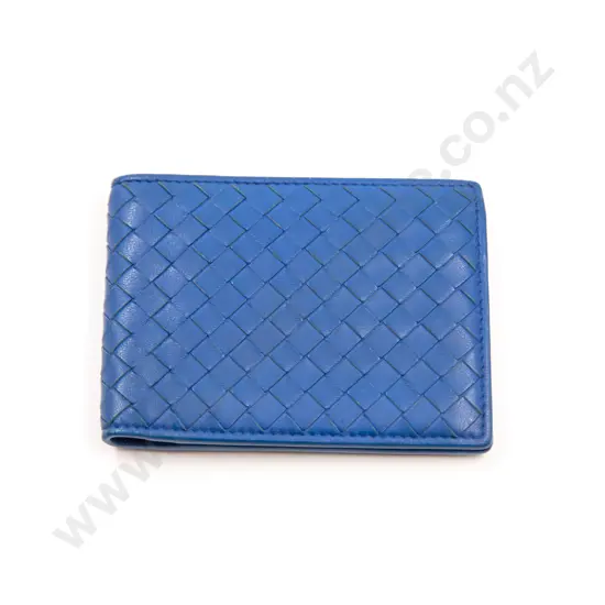 Bottega Veneta Intrecciato Pattern Leather Bifold Wallet