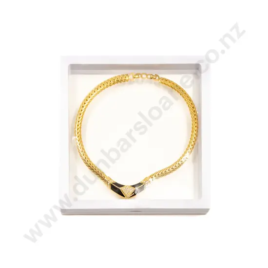 Christian Dior Chunky Braided Choker Necklace