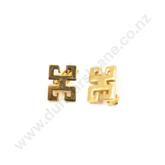 Givenchy Four G Design Gold Tone Earrings