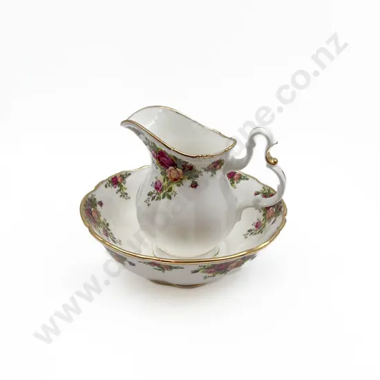 RA Old Country Roses Small Water Jug and Basin
