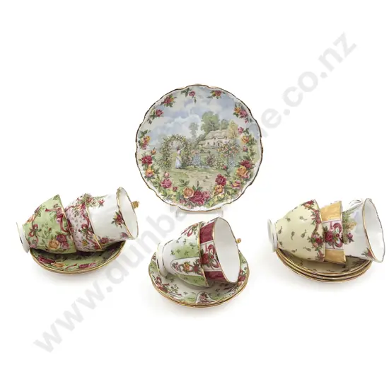 A Collection of Various RA Celebration Teacups and Saucers with Mug and Plate (16pce)