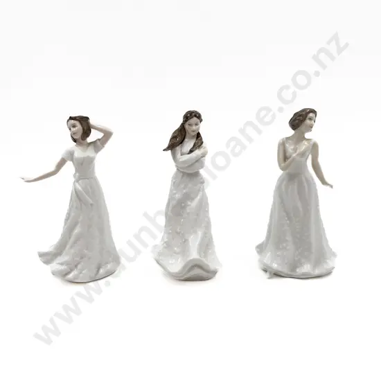 Three Royal Doulton Figures HN 4445 4442 & 4258