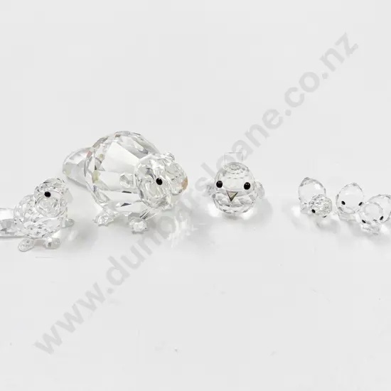 Four Swarovski Crystal Ornaments