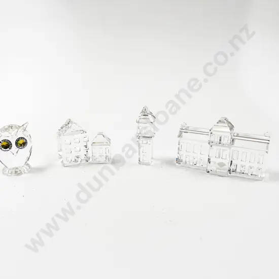 Four Swarovski Crystal Ornaments