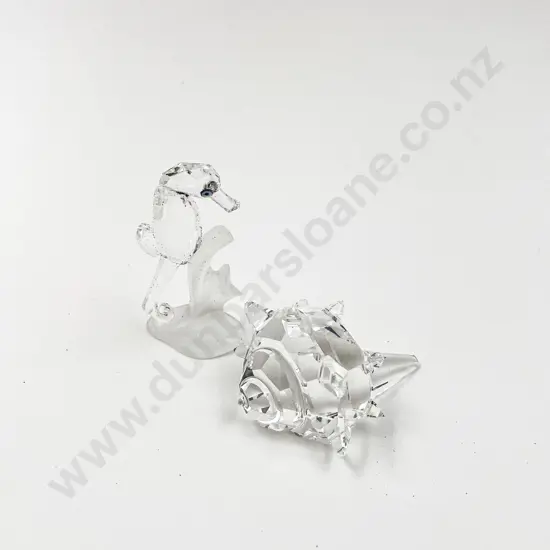 Swarovski Large Seahorse and Shell Ornaments