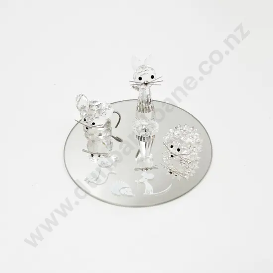 Swarovski Cat Mouse and Hedgehog Starter Set
