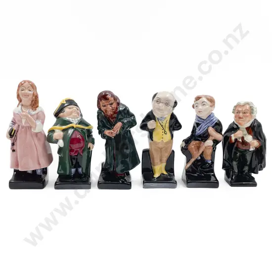 Six RD Dickens Figurines