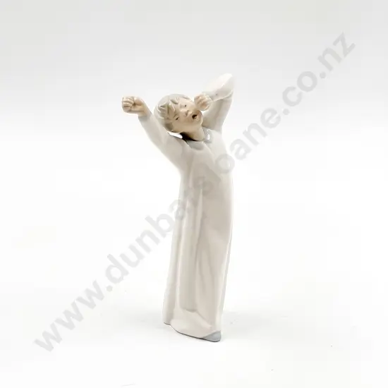 Lladro Figure Young Boy in Nightgown