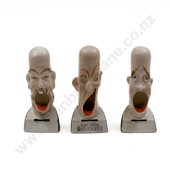 Three Early C20th German Novelty Caricature Cigarette Stands