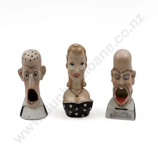 Three Early C20th German Novelty Caricature Cigarette Stands