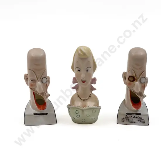 Three Early C20th German Novelty Caricature Cigarette Stands