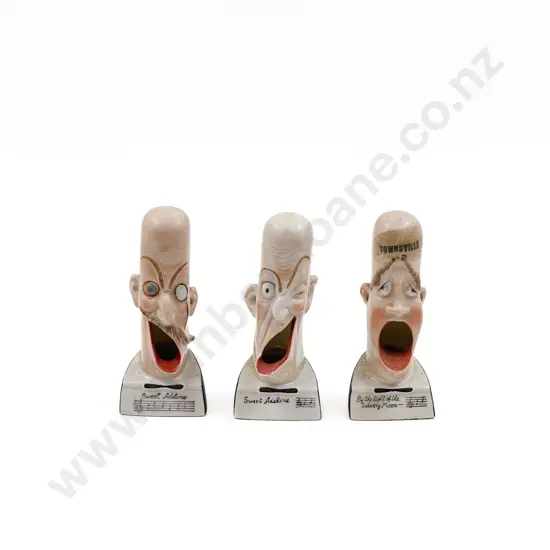 Three Early C20th German Novelty Caricature Cigarette Stands