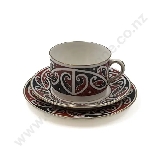 Royal Doulton Maori Art Pattern Teacup Saucer and Plate