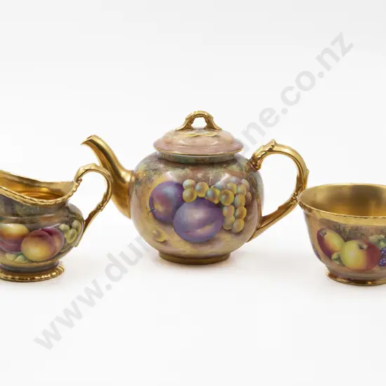 Royal Worcester 3pce Teaset