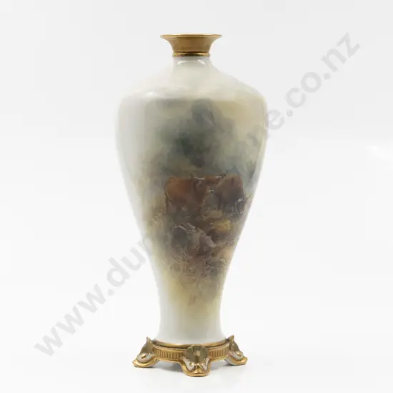 Royal Worcester Inverted Baluster Vase