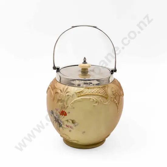 Royal Worcester Ovoid Biscuit Barrel