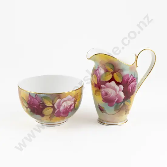 Royal Worcester Sugar and Cream Jug