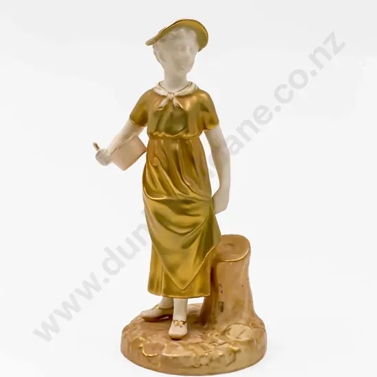 Royal Worcester Figure of a Milkmaid