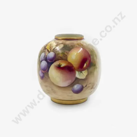 Royal Worcester Spherical Posy Pot