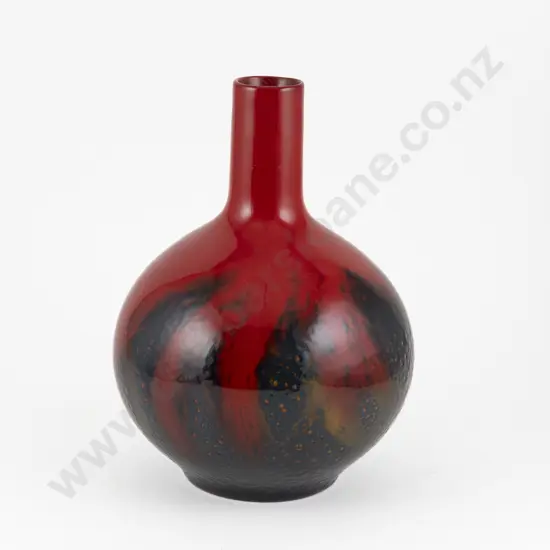 Royal Doulton Flambe Veined Vase