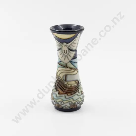 Moorcroft Noahs Ark & Dove Pattern Posy Vase