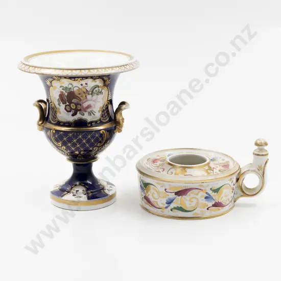 C19th Derby Campana Shaped Vase