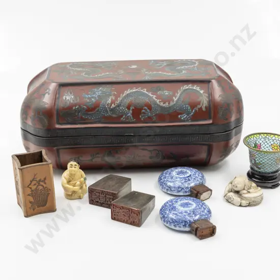 Chinese Red Lacquered Box