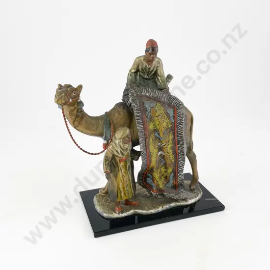 C1900 Austrian Cold Painted Spelter Arabian Figural Group