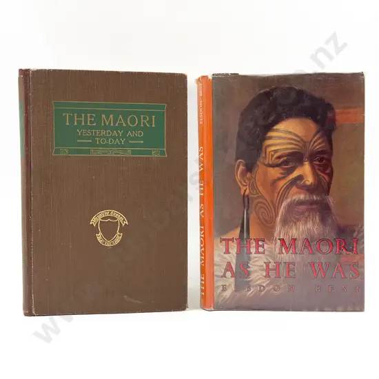 2 Maori Volumes By Elsdon Best & James Cowan