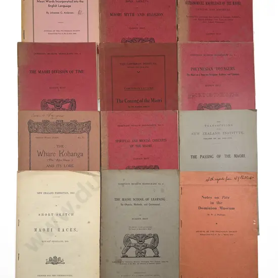 A Group Of Early Maori Booklets
