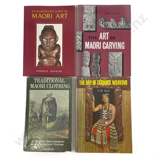 4 Volumes On Maori Art Carving & Textiles