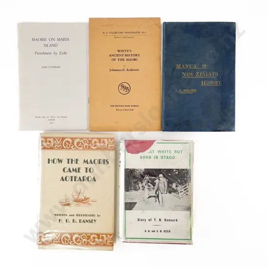 5 Various Maori & NZ Historical Books & Booklets